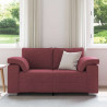 Sofa Czerwone wino 160 x 80 x 82 cm tkanina