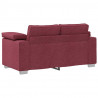 Sofa Czerwone wino 160 x 80 x 82 cm tkanina