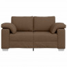 Sofa Brązowy 160 x 80 x 82 cm tkanina