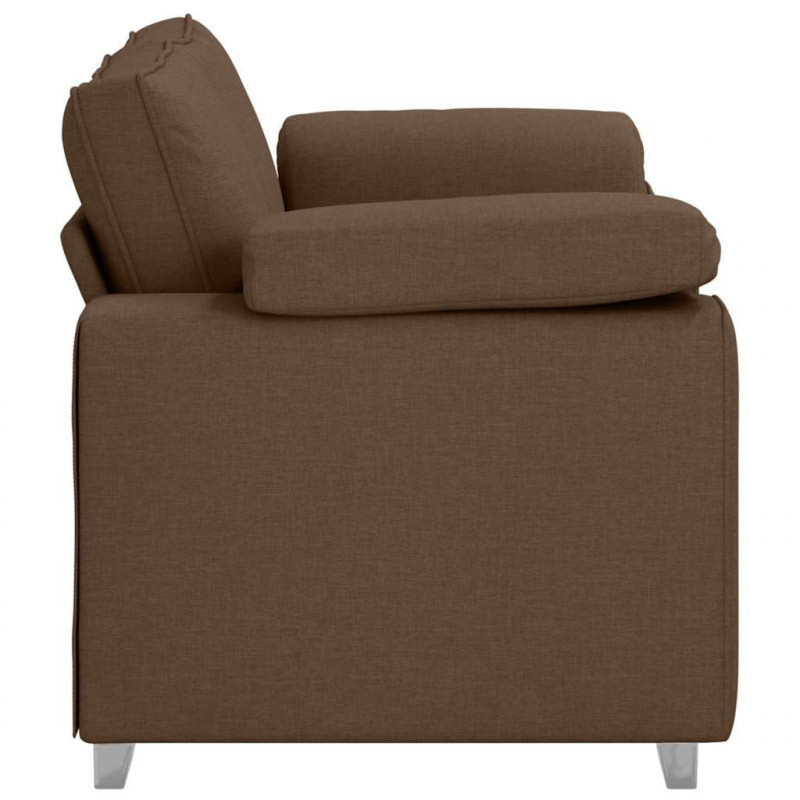 Sofa Brązowy 160 x 80 x 82 cm tkanina