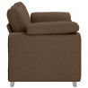 Sofa Brązowy 160 x 80 x 82 cm tkanina