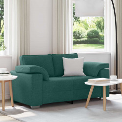 Sofa Ciemna zieleń 160 x 80 x 82 cm tkanina
