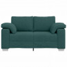 Sofa Ciemna zieleń 160 x 80 x 82 cm tkanina