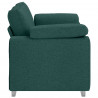 Sofa Ciemna zieleń 160 x 80 x 82 cm tkanina