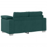 Sofa Ciemna zieleń 160 x 80 x 82 cm tkanina