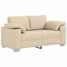 Sofa Kremowy 160 x 80 x 82 cm tkanina
