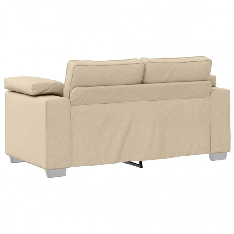 Sofa Kremowy 160 x 80 x 82 cm tkanina
