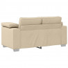 Sofa Kremowy 160 x 80 x 82 cm tkanina