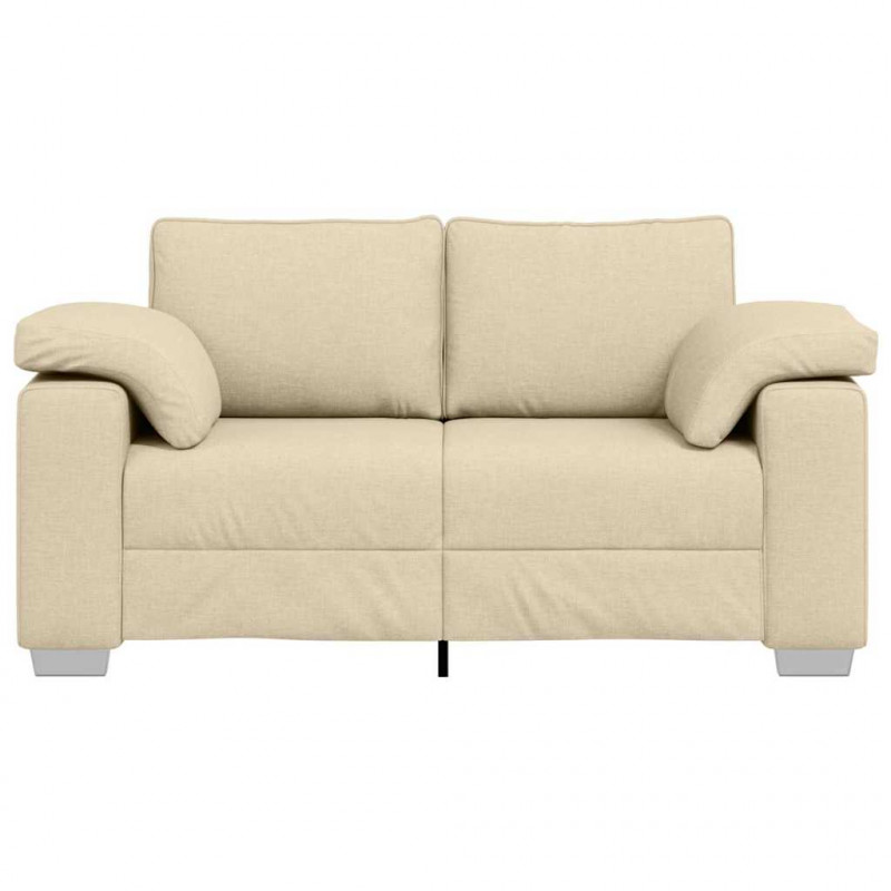 Sofa Kremowy 160 x 80 x 82 cm tkanina