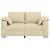 Sofa Kremowy 160 x 80 x 82 cm tkanina