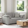 Sofa Szary chmur 160 x 80 x 82 cm tkanina