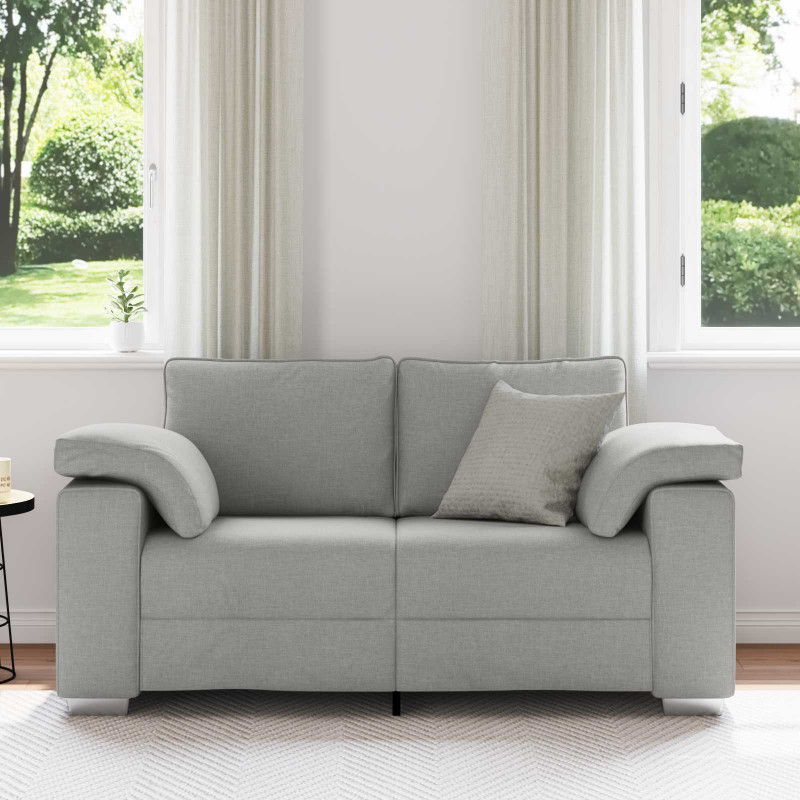 Sofa Szary chmur 160 x 80 x 82 cm tkanina