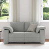 Sofa Szary chmur 160 x 80 x 82 cm tkanina