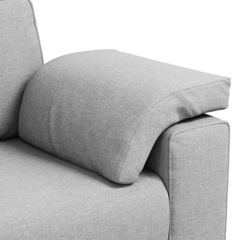 Sofa Szary chmur 160 x 80 x 82 cm tkanina