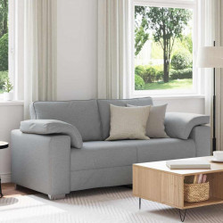 Sofa Jasnoszary 180 x 80 x 82 cm tkanina