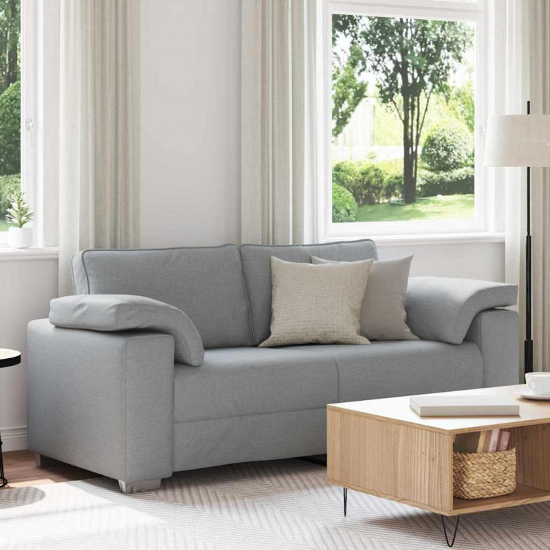 Sofa Jasnoszary 180 x 80 x 82 cm tkanina