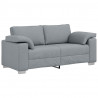 Sofa Jasnoszary 180 x 80 x 82 cm tkanina