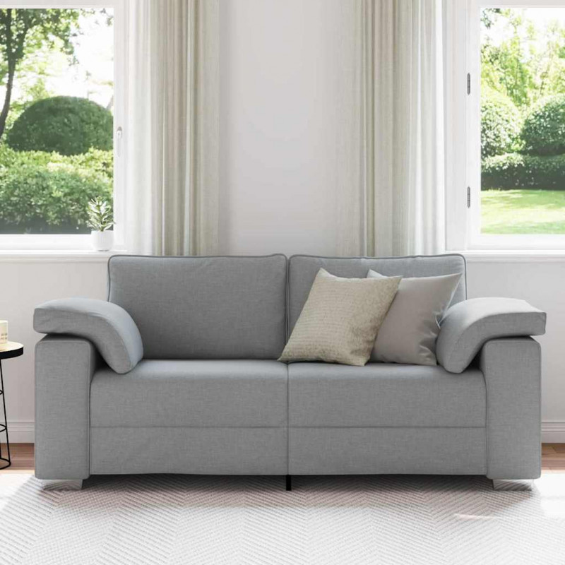 Sofa Jasnoszary 180 x 80 x 82 cm tkanina