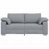 Sofa Jasnoszary 180 x 80 x 82 cm tkanina