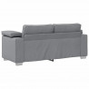 Sofa Jasnoszary 180 x 80 x 82 cm tkanina