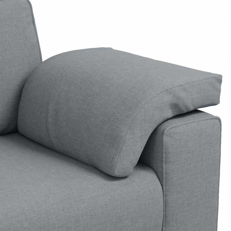 Sofa Jasnoszary 180 x 80 x 82 cm tkanina