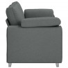 Sofa Ciemnoszary 180 x 80 x 82 cm tkanina