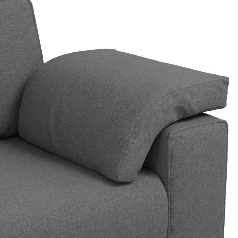 Sofa Ciemnoszary 180 x 80 x 82 cm tkanina