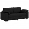 Sofa Czarny 180 x 80 x 82 cm tkanina