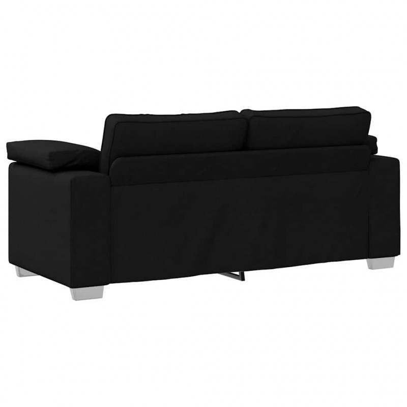 Sofa Czarny 180 x 80 x 82 cm tkanina