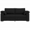 Sofa Czarny 180 x 80 x 82 cm tkanina