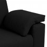 Sofa Czarny 180 x 80 x 82 cm tkanina
