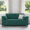Sofa Ciemna zieleń 180 x 80 x 82 cm tkanina