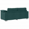 Sofa Ciemna zieleń 180 x 80 x 82 cm tkanina