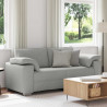 Sofa Szary chmur 180 x 80 x 82 cm tkanina