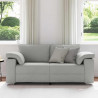 Sofa Szary chmur 180 x 80 x 82 cm tkanina