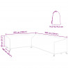 Pokrowiec na meble Czarny 330 x 255 x 80 cm Tkanina Oxford 420D
