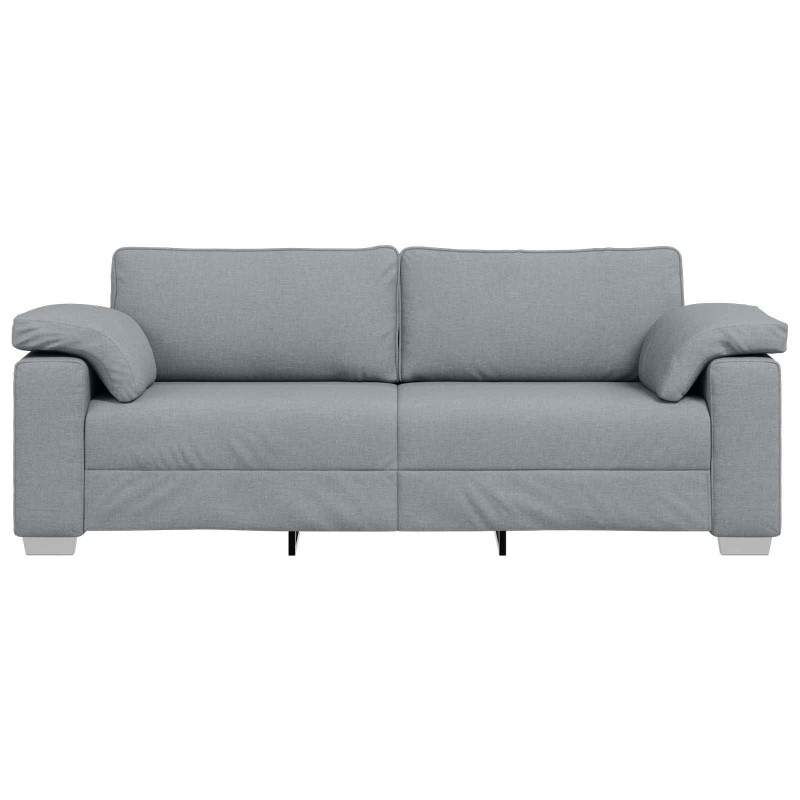 Sofa Jasnoszary 220 x 80 x 82 cm tkanina