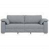 Sofa Jasnoszary 220 x 80 x 82 cm tkanina
