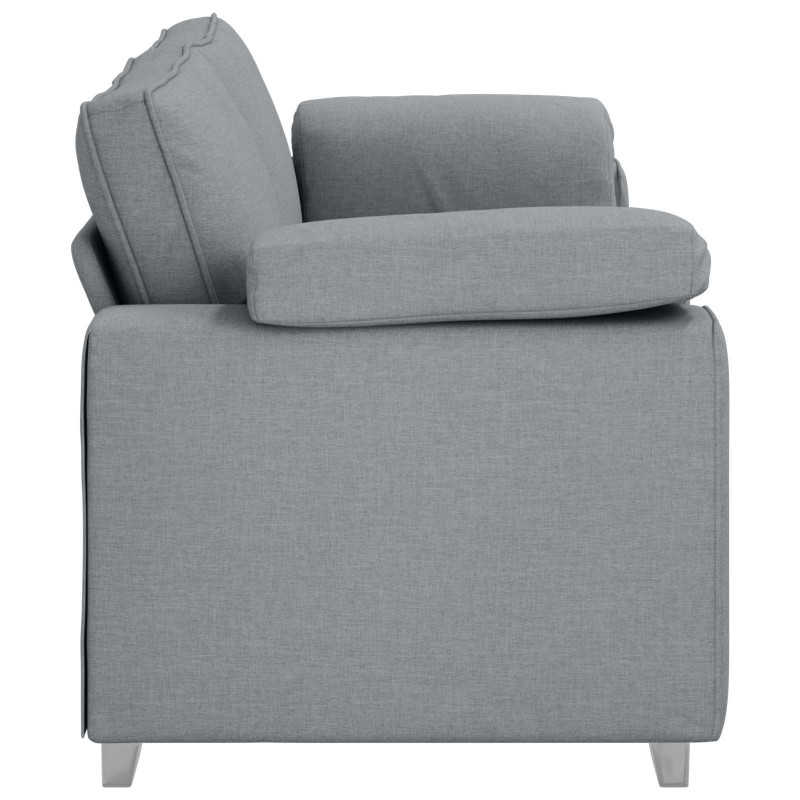 Sofa Jasnoszary 220 x 80 x 82 cm tkanina
