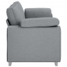Sofa Jasnoszary 220 x 80 x 82 cm tkanina