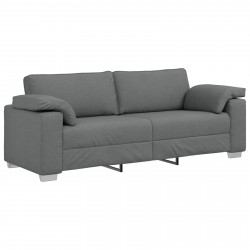 Sofa Ciemnoszary 220 x 80 x 82 cm tkanina