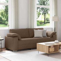 Sofa Brązowy 220 x 80 x 82 cm tkanina