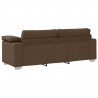 Sofa Brązowy 220 x 80 x 82 cm tkanina
