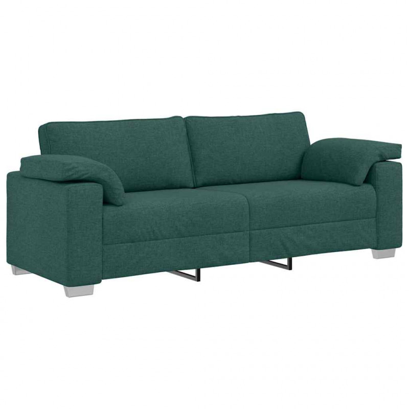 Sofa Ciemna zieleń 220 x 80 x 82 cm tkanina