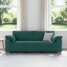 Sofa Ciemna zieleń 220 x 80 x 82 cm tkanina