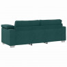 Sofa Ciemna zieleń 220 x 80 x 82 cm tkanina