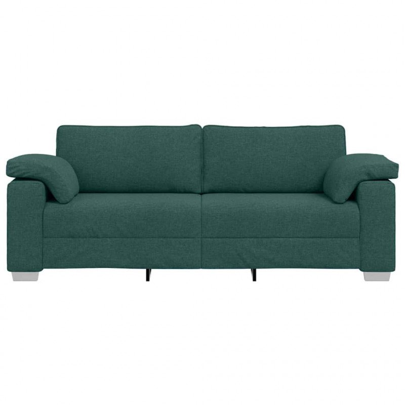 Sofa Ciemna zieleń 220 x 80 x 82 cm tkanina