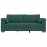 Sofa Ciemna zieleń 220 x 80 x 82 cm tkanina
