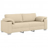Sofa Kremowy 220 x 80 x 82 cm tkanina