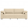 Sofa Kremowy 220 x 80 x 82 cm tkanina